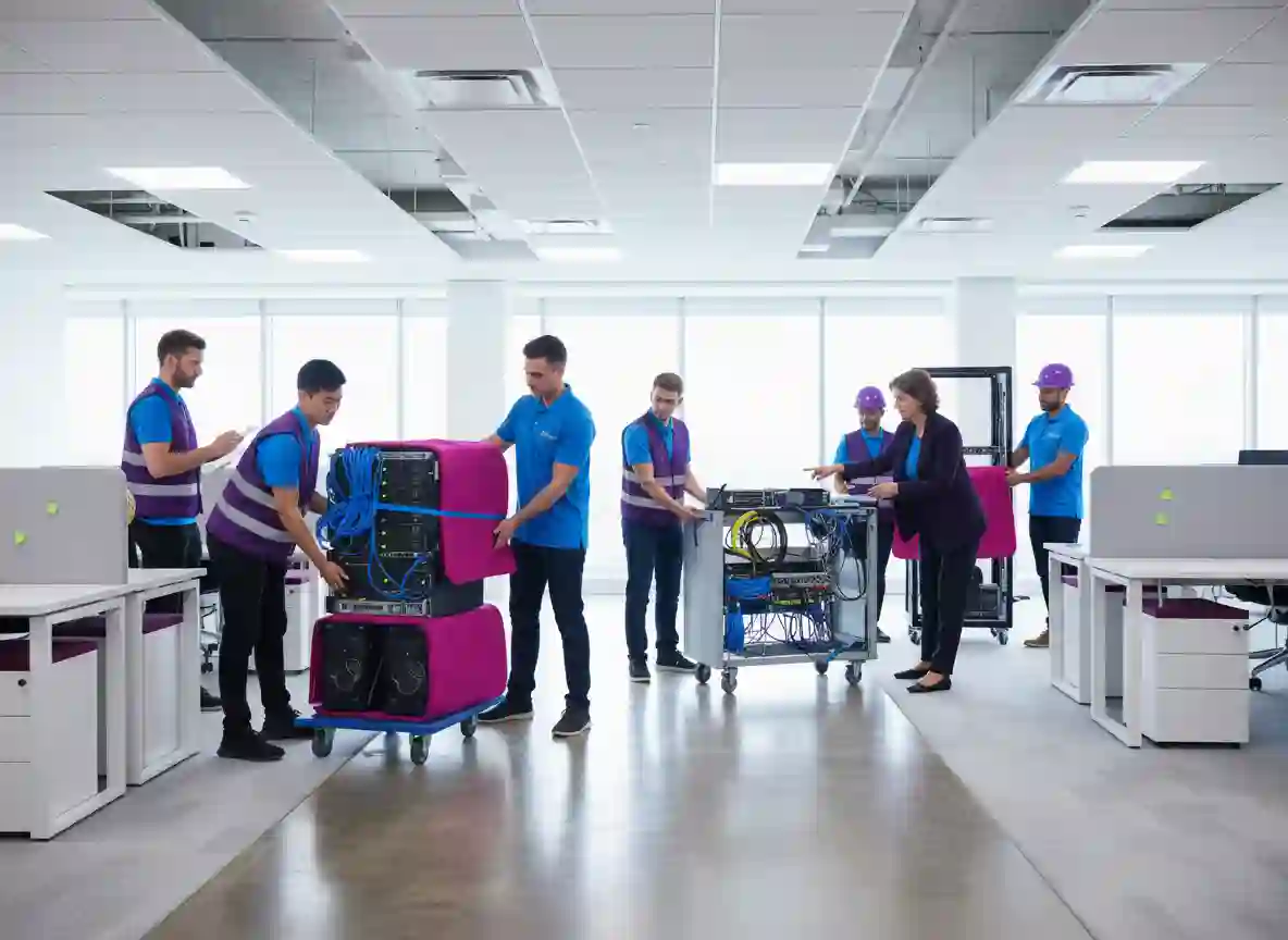 uw ict verhuizen, bedrijfsapparatuur verhuizen